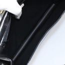 VALENTINO Shoulder Bag Leather Black Gold Auth BA9364-11