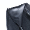 VALENTINO Shoulder Bag Leather Black Gold Auth BA9364-20