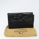VALENTINO Shoulder Bag Leather Black Gold Auth BA9364-12