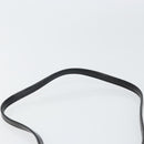 VALENTINO Shoulder Bag Leather Black Gold Auth BA9364-8