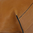 Chloe Kelly Tote Bag Leather Brown Gold Auth BA9368-11