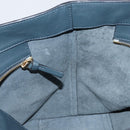 Chloe Kelly Tote Bag Leather Brown Gold Auth BA9368-18