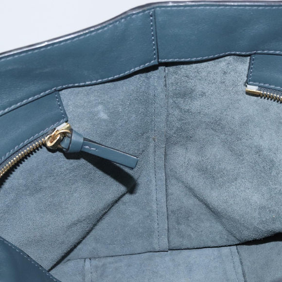 Chloe Kelly Tote Bag Leather Brown Gold Auth BA9368