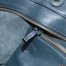 Chloe Kelly Tote Bag Leather Brown Gold Auth BA9368-20