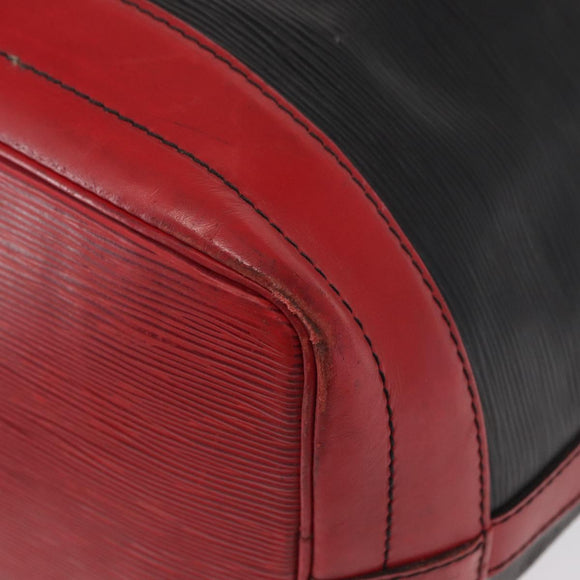 LOUIS VUITTON Epi Noe Shoulder Bag Biolor Black Red M44017 LV Auth BA9370