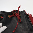 LOUIS VUITTON Epi Noe Shoulder Bag Biolor Black Red M44017 LV Auth BA9370-10