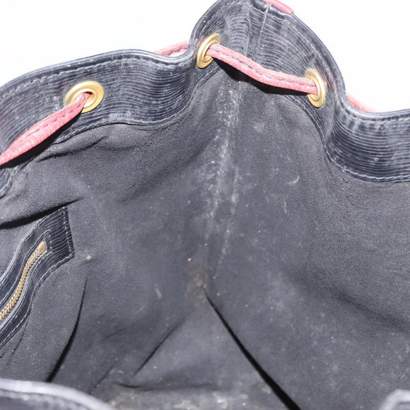 LOUIS VUITTON Epi Noe Shoulder Bag Biolor Black Red M44017 LV Auth BA9370