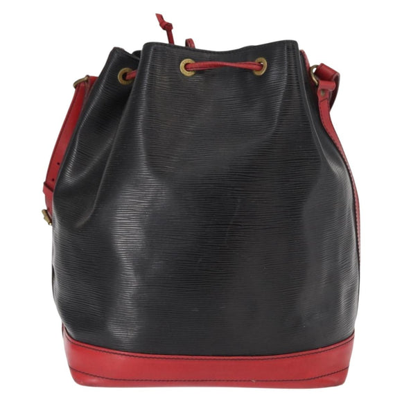 LOUIS VUITTON Epi Noe Shoulder Bag Biolor Black Red M44017 LV Auth BA9370