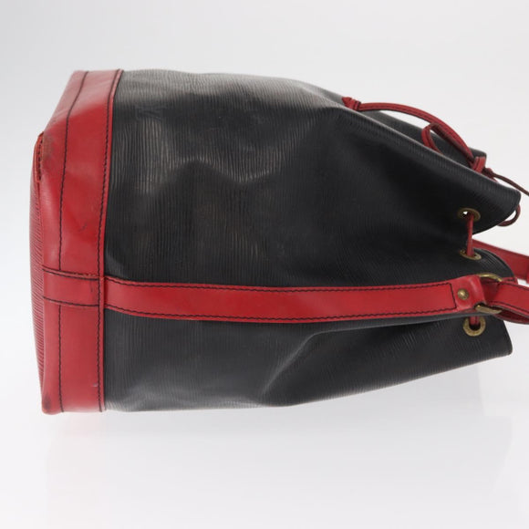 LOUIS VUITTON Epi Noe Shoulder Bag Biolor Black Red M44017 LV Auth BA9370