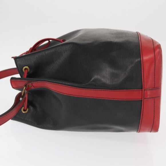 LOUIS VUITTON Epi Noe Shoulder Bag Biolor Black Red M44017 LV Auth BA9370