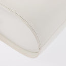 VERSACE Vanity Shoulder Bag Leather 2way White Gold Auth BA9371-18