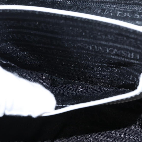 VERSACE Vanity Shoulder Bag Leather 2way White Gold Auth BA9371