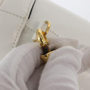 VERSACE Vanity Shoulder Bag Leather 2way White Gold Auth BA9371-11