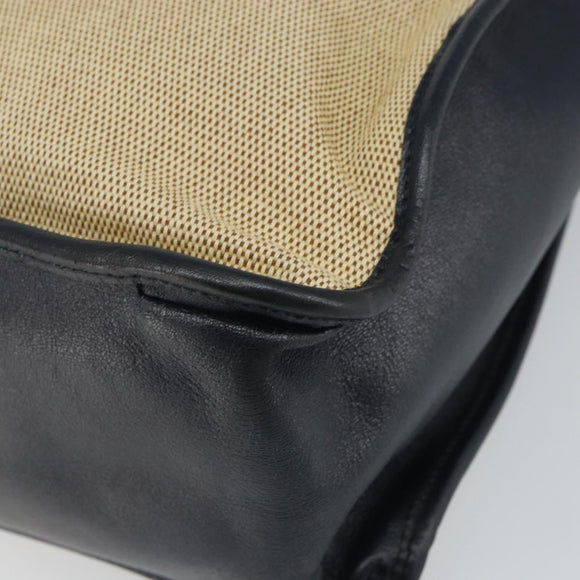 GUCCI Horsebit Tote Bag Canvas Beige Gold 623694 Auth BA9373