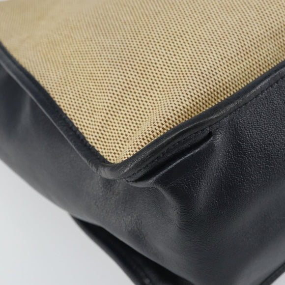 GUCCI Horsebit Tote Bag Canvas Beige Gold 623694 Auth BA9373