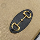 GUCCI Horsebit Tote Bag Canvas Beige Gold 623694 Auth BA9373-17