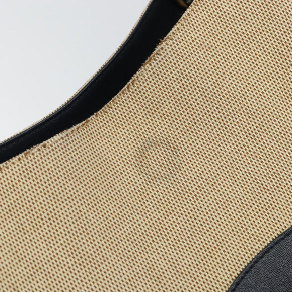 GUCCI Horsebit Tote Bag Canvas Beige Gold 623694 Auth BA9373