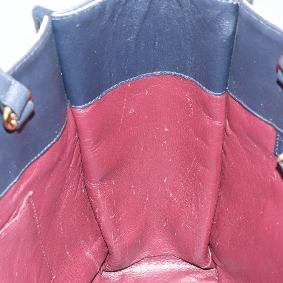 GUCCI Horsebit Tote Bag Canvas Beige Gold 623694 Auth BA9373