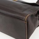 CHANEL Tote Bag Caviar Skin Dark Brown Gold CC Auth BA9375-10