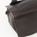 CHANEL Tote Bag Caviar Skin Dark Brown Gold CC Auth BA9375-11