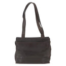 CHANEL Tote Bag Caviar Skin Dark Brown Gold CC Auth BA9375-3