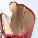 Christian Dior Trotter Canvas Shoulder Bag PVC Red Gold Auth BA9376-18