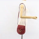 Christian Dior Trotter Canvas Shoulder Bag PVC Red Gold Auth BA9376-21