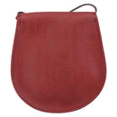Christian Dior Trotter Canvas Shoulder Bag PVC Red Gold Auth BA9376-2