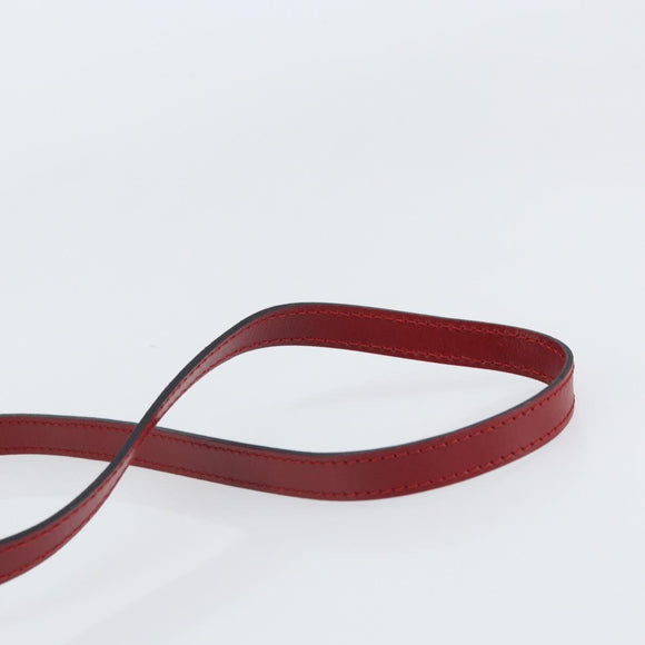 Christian Dior Trotter Canvas Shoulder Bag PVC Red Gold Auth BA9376