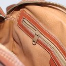 CELINE Macadam Canvas Shoulder Bag PVC Leather Brown Gold Auth BA9377-22