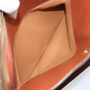 CELINE Macadam Canvas Shoulder Bag PVC Leather Brown Gold Auth BA9377-24