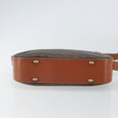 CELINE Macadam Canvas Shoulder Bag PVC Leather Brown Gold Auth BA9377-5