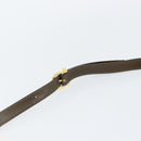 Salvatore Ferragamo Vala Shoulder Bag Suede 2way Green Gold Auth BA9381-14