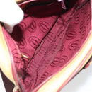 CARTIER Must Line Shoulder Bag Leather Yellow Gold Auth BA9382-12
