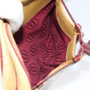 CARTIER Must Line Shoulder Bag Leather Yellow Gold Auth BA9382-23