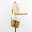 CARTIER Must Line Shoulder Bag Leather Yellow Gold Auth BA9382-24