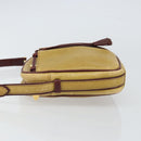 CARTIER Must Line Shoulder Bag Leather Yellow Gold Auth BA9382-4