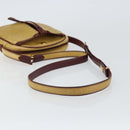 CARTIER Must Line Shoulder Bag Leather Yellow Gold Auth BA9382-7