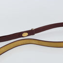 CARTIER Must Line Shoulder Bag Leather Yellow Gold Auth BA9382-8