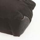 PRADA Tote Bag Nylon Khaki Silver Auth BA9383-9