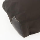 PRADA Tote Bag Nylon Khaki Silver Auth BA9383-14