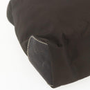 PRADA Tote Bag Nylon Khaki Silver Auth BA9383-16