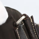 PRADA Tote Bag Nylon Khaki Silver Auth BA9383-10