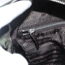 PRADA Tote Bag Nylon Khaki Silver Auth BA9383-20