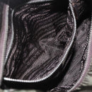 PRADA Tote Bag Nylon Khaki Silver Auth BA9383-23