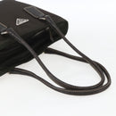 PRADA Tote Bag Nylon Khaki Silver Auth BA9383-7