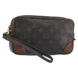 LOUIS VUITTON Monogram Marly Dragonne PM Clutch Bag M51827 LV Auth BA9384