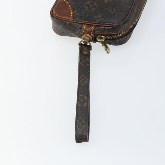 LOUIS VUITTON Monogram Marly Dragonne PM Clutch Bag M51827 LV Auth BA9384