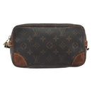 LOUIS VUITTON Monogram Marly Dragonne PM Clutch Bag M51827 LV Auth BA9384-2