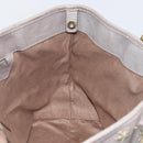 Jimmy Choo Sasha S Tote Bag Leather Silver Gold Auth BA9385-18